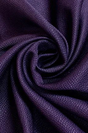 Amethyst Silk & Wool Hammered Satin