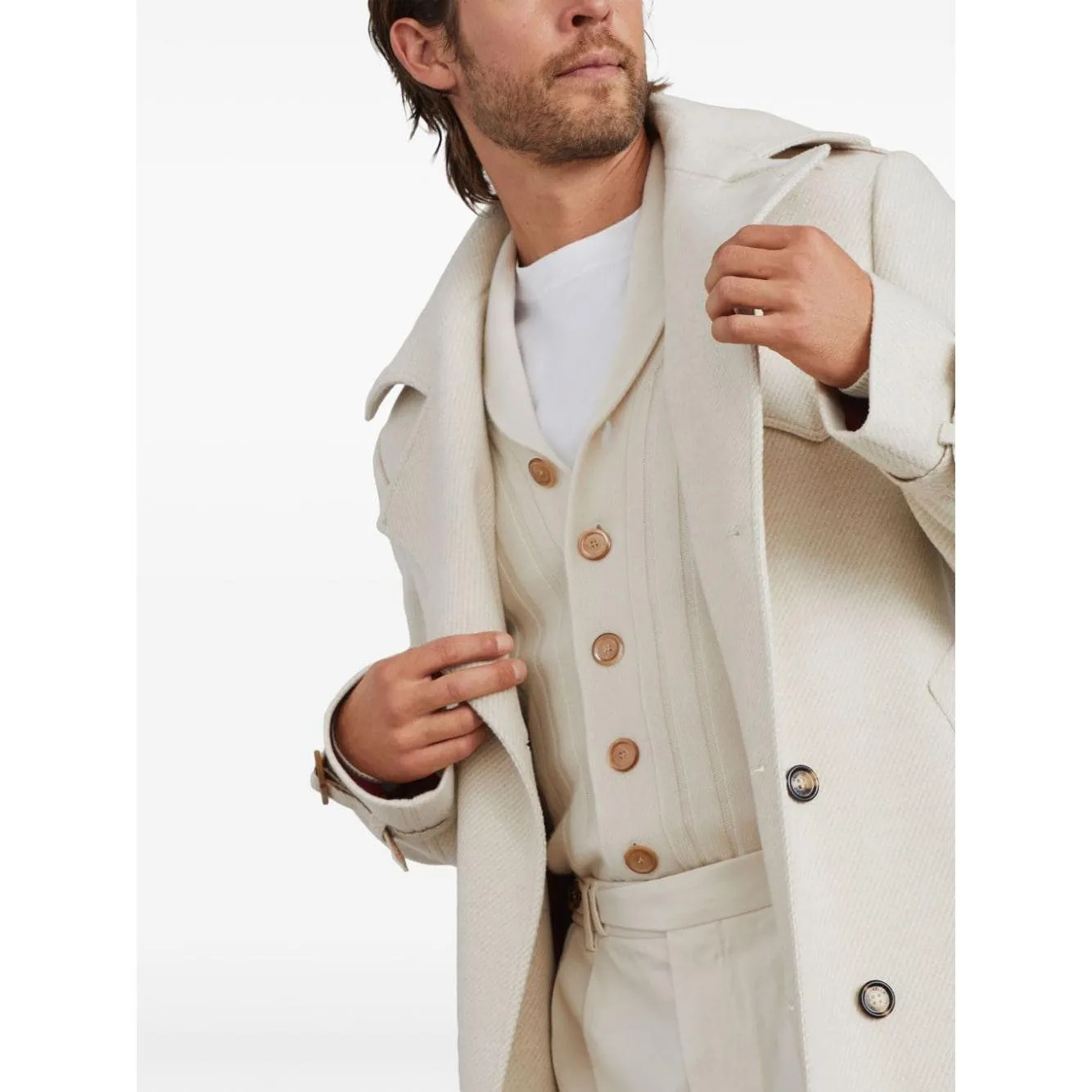 Brunello Cucinelli Coats Cream