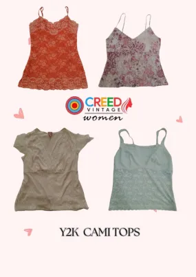 Pack of 10 CR2809 Y2K Style Camisole Tops