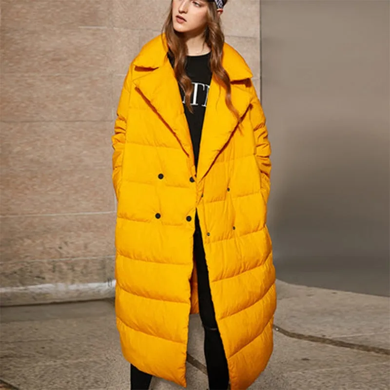 Full Size Hooded Duck Down Parka Coat