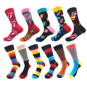 Men's Art & Stripe Socks - 11pk Bundle