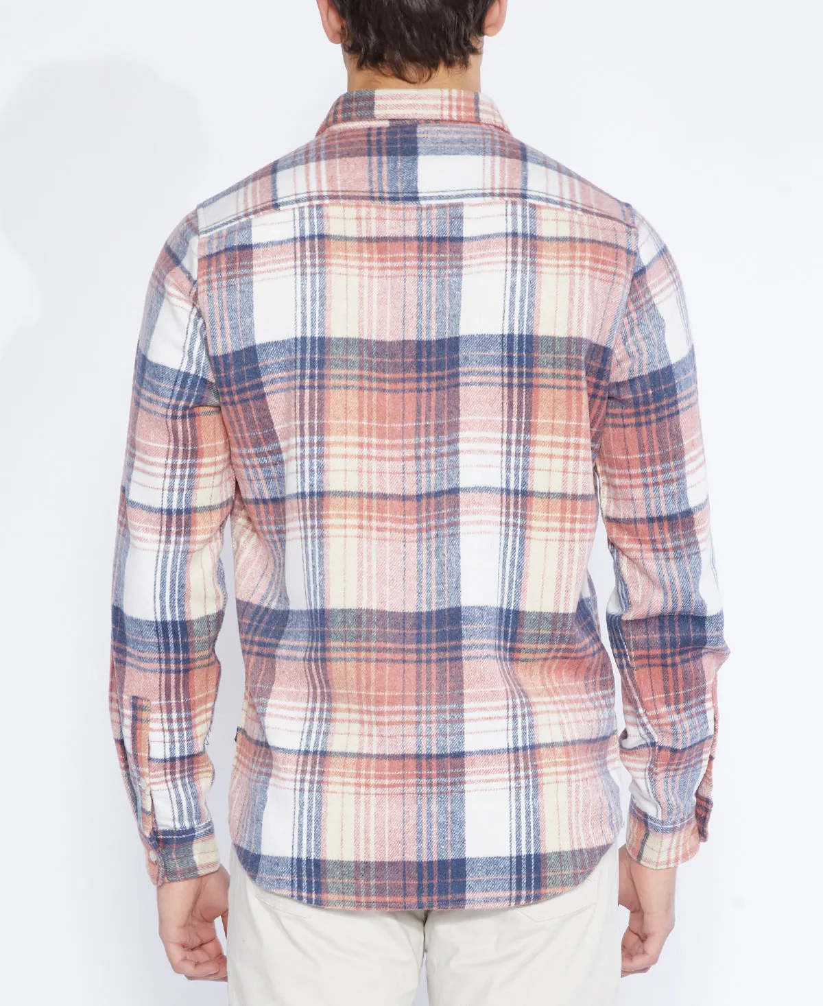 Silas Flannel Shirt (Salmon)