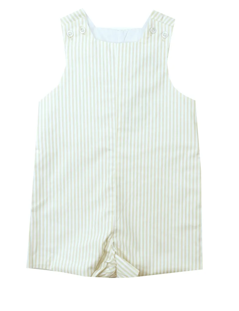 The Bailey Boys Khaki Stripe Dressy Short Set