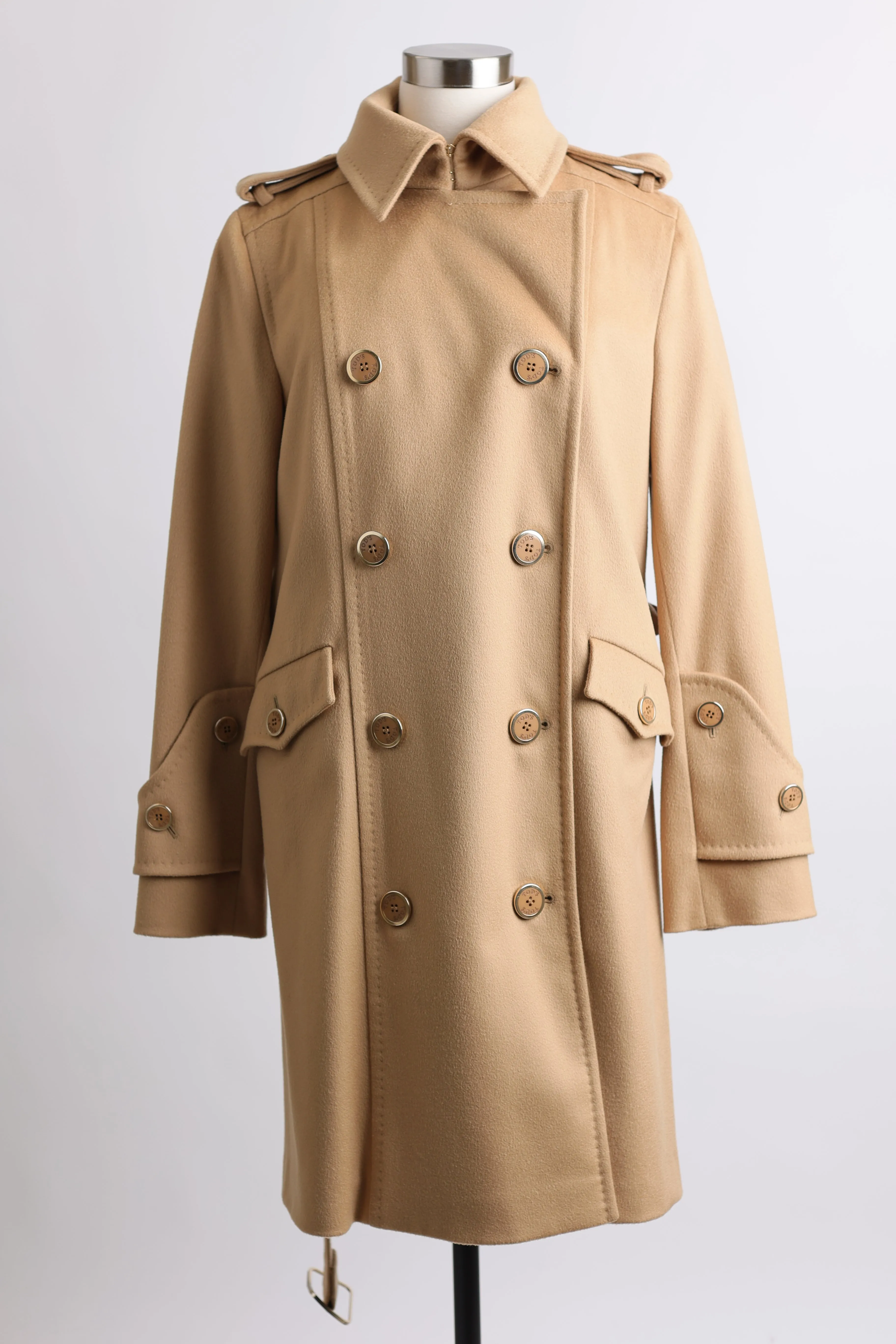 Wool/Cashmere Double Breasted Dress Coat